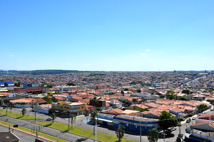 Sem prédios altos, a vista é bem ampla