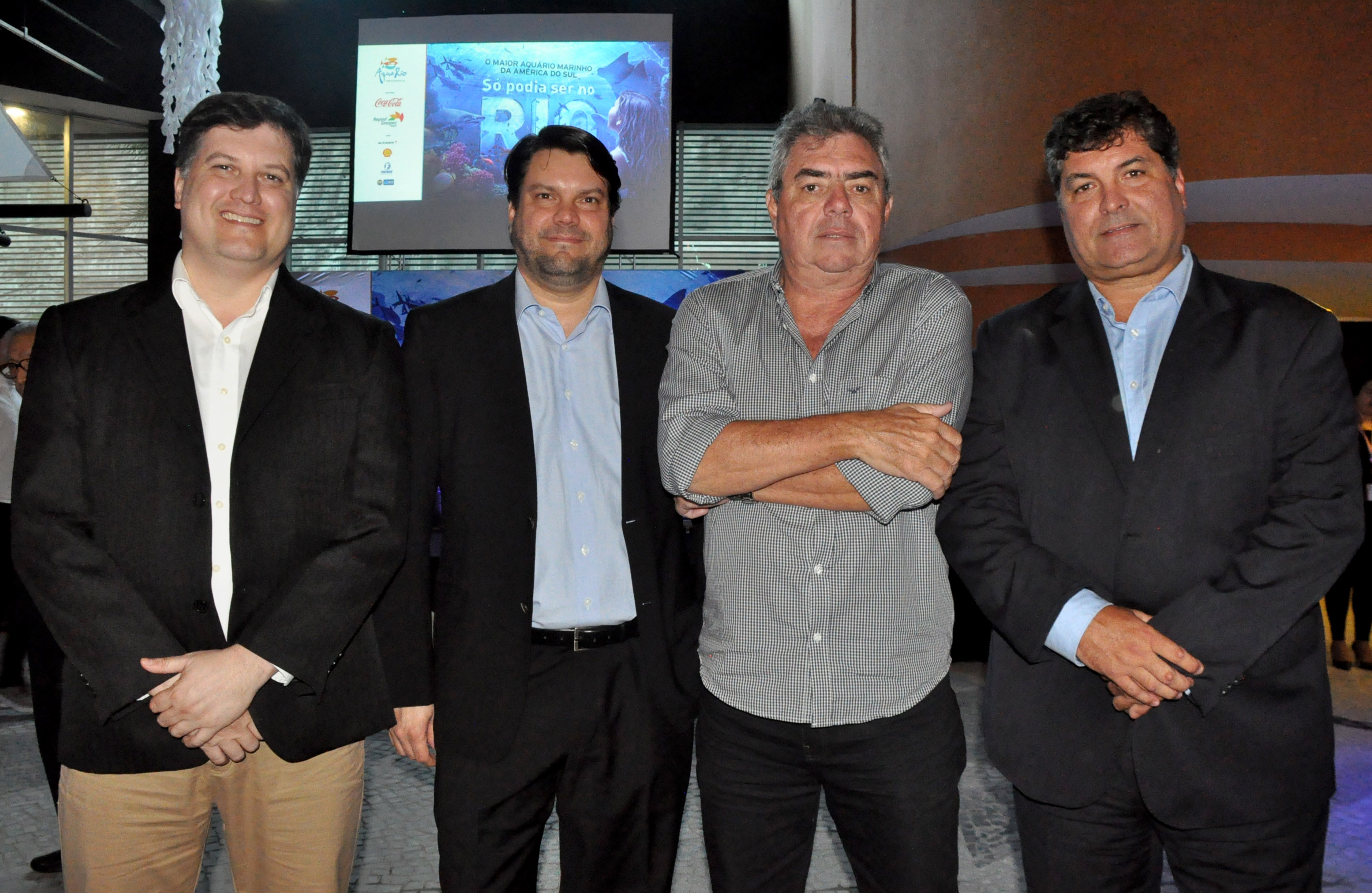 Sergio Figueiredo, Rodrigo Victer, Merio Magalhaes e Savio Neves, do Trem do Corcovado