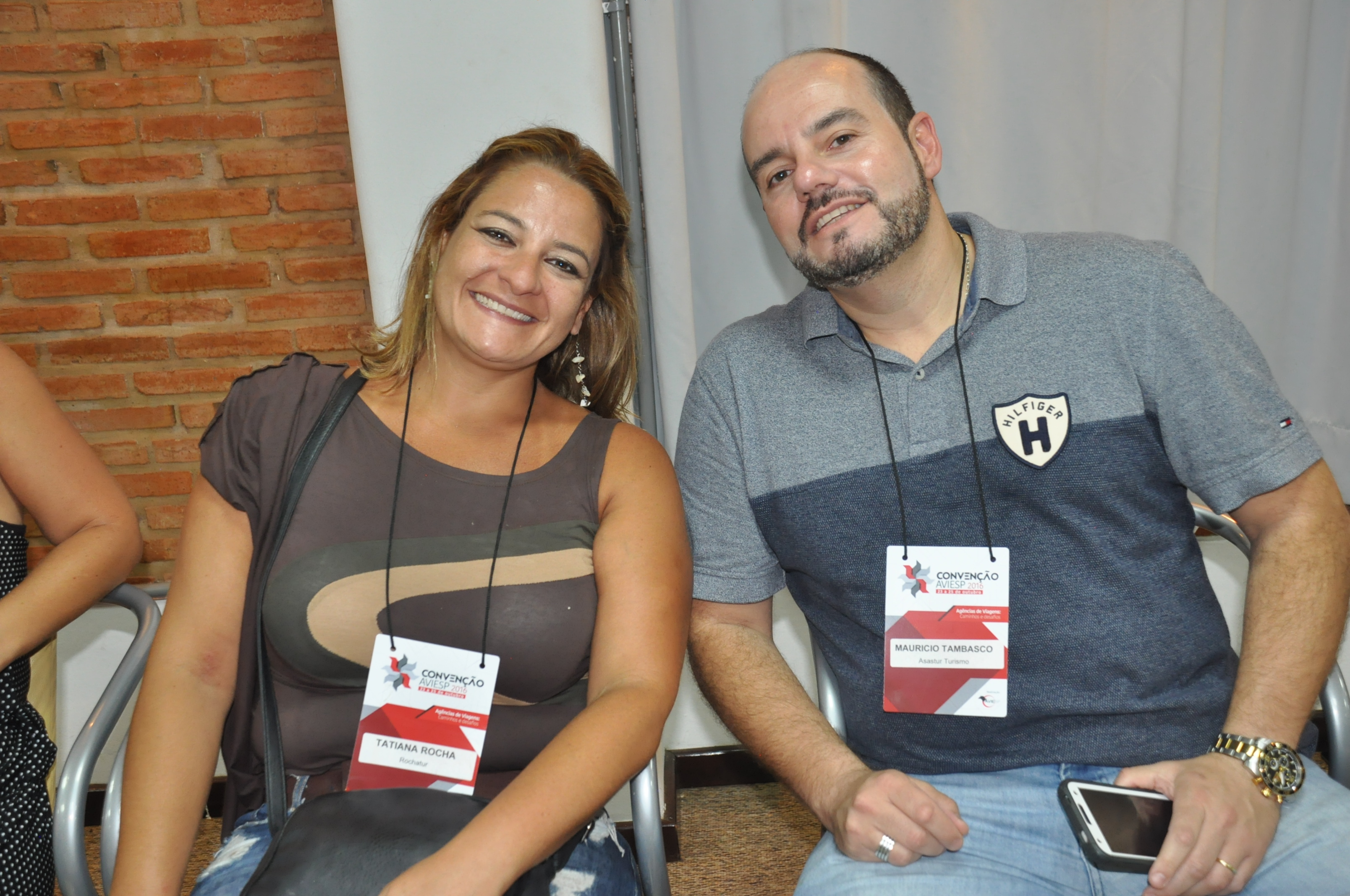 Tatiana Rocha, da Rochatur e Mauricio Tambasco, da Asastur