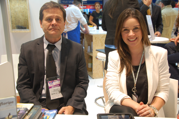 Thais Krebs e Angelo Toppan, do Floripa CVB