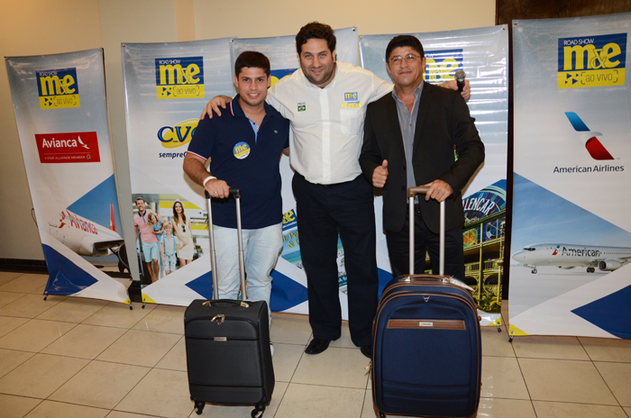 Vitor Bauab, do M&E, com Samuel Arantes, da Arantes Tur, e Marcondes, da Sucesso Viagens Vitor Bauab, do M&E, com Samuel Arantes, da Arantes Tur, e Marcondes, da Sucesso Viagens