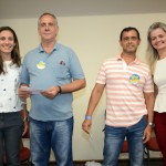 Yewana Guerra e Yanna Guimarães, da Setur-CE, Alex Lemos, da A.Lemos Viagens, e Volnei Bouzon, d V2L Turismo