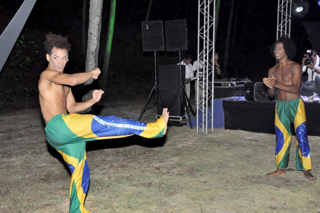 A capoeira tomou conta do coquetel