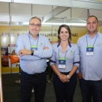 Agnaldo Abrahão, Juliana Pinto, e Celso Andrade, da April Brasil