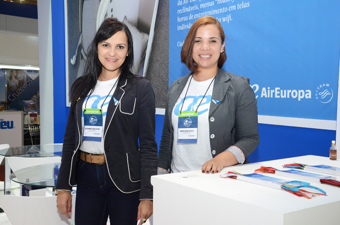 Alessandra Santos e Marcia Santos, da AirEuropa