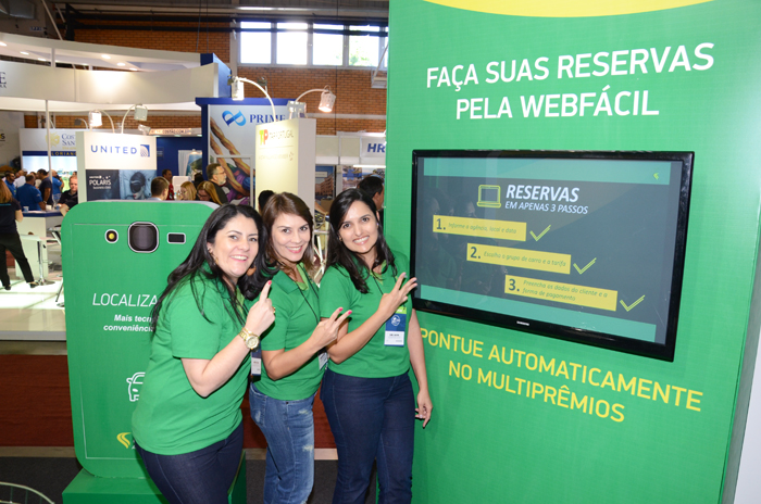 Andréa Costa, Christiane Rios e Daniela Martins, da Localiza Rent A Car
