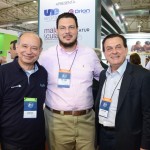 Antonio Americo, da Azul, Daniel Brunod, da Azul Viagens, e Valter Patriani, da CVC