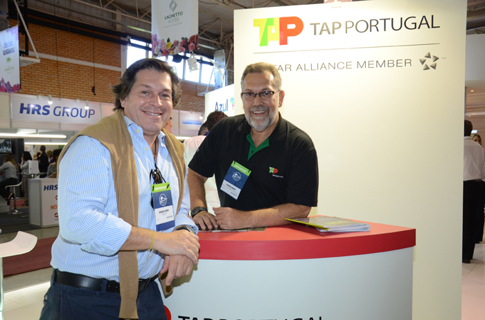 Bernardo Cardoso, do Turismo de Portugal, e Francisco Guarisa, da TAP
