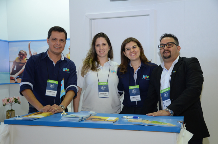 Carlos Henrique Barbosa, Daniela Daniela Donzelli, Erica Salvagni,  e Regis Cardoso, do Turismo de Aruba