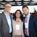 Carlos Vasconcellos, da AirFrance KLM, Kelly Oliveira, da GOL, e Erico Arcain, da AirFrance KLM