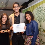 Carolina Prado, Lucas Daher e Mayara Pessoa, da UERJ-Teresópolis-DTUR