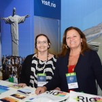 Clea Regina, da Riotur, e Marcia Pessoa, do Rio CVB