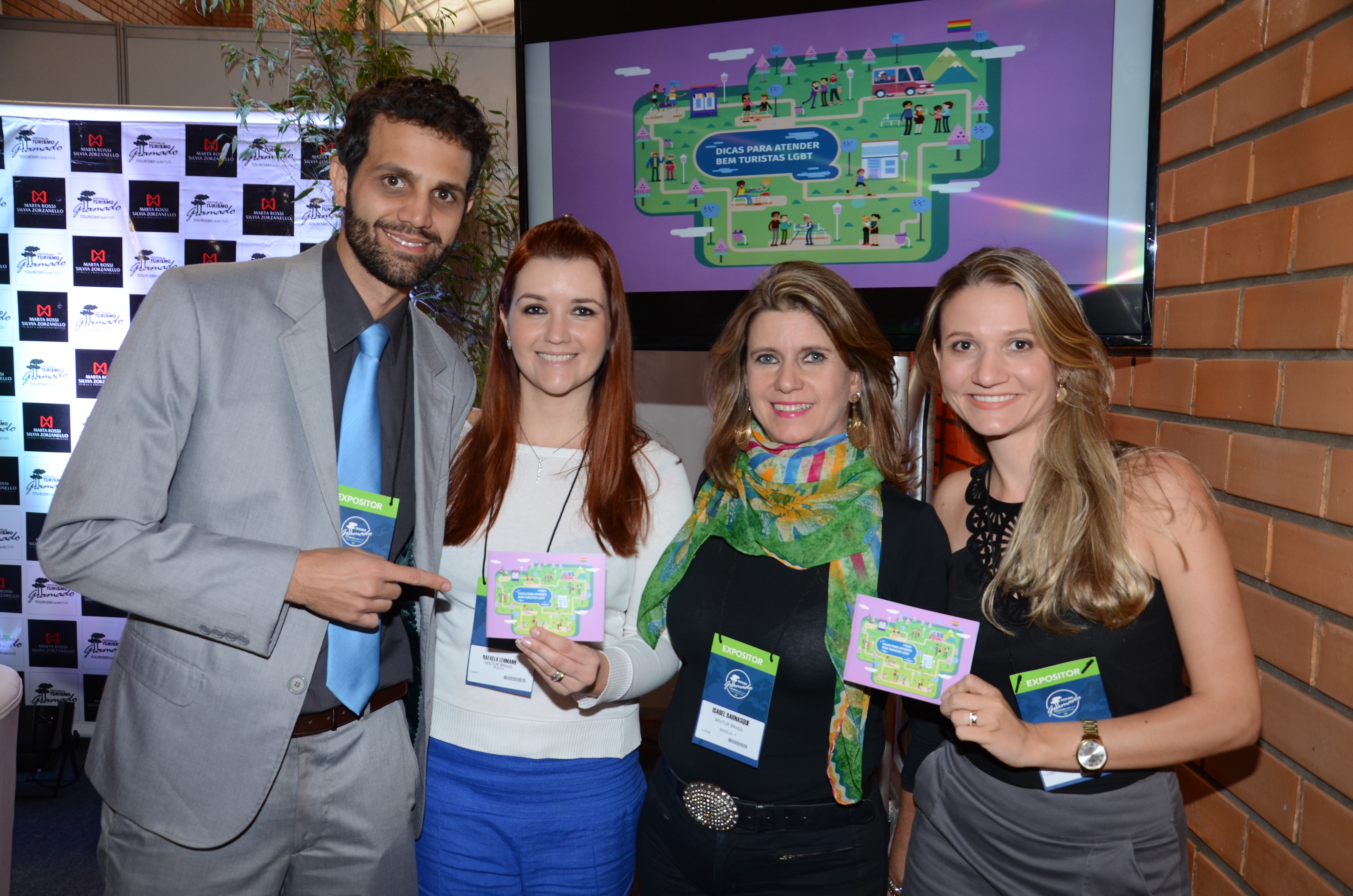 Cristiano Borges, Rafaela Lehmann, Isabel Barnasque, e Cinthia Marques, do MTur