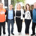 Daniel Firmino, da Flytour, Rogerio Mendes e Vanessa Becker, da CVC,  Fernanda Sturner, da Turistur, e Adauto Serafim, da CVC