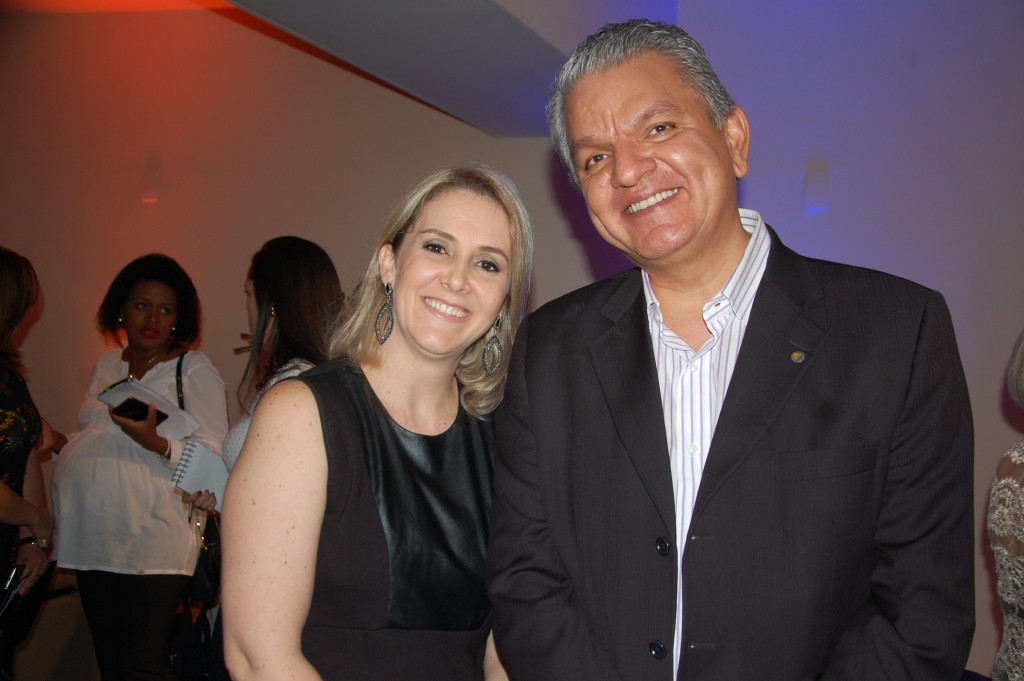 Daniele Soaares, Nobile Suits Executive e Michel Otero, do corporativo da empresa