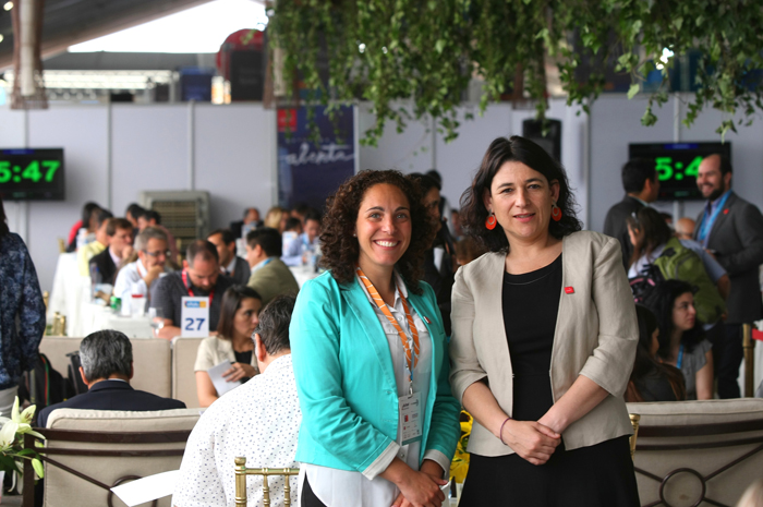 Debbie Feldman, gerente geral do Turismo Chile, e Javiera Montes, subsecretária de turismo do Chile, Senatur Foto: Juan Jaeger Debbie Feldman, gerente geral do Turismo Chile, e Javiera Montes, subsecretária de turismo do Chile, Senatur Foto: Juan Jaeger
