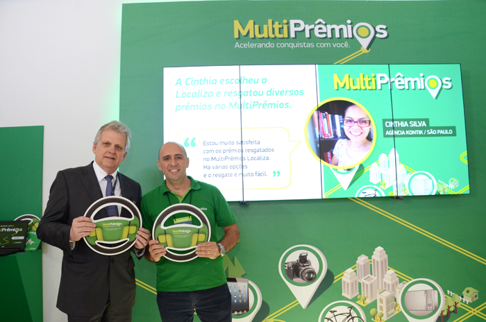 Edmar Bull, presidente da Abav NAcional, e Mark Bryan, da Localiza