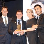 Eduardo Zorzanello, Marta Rossi e Marcus Rossi, do Festuris, com Igor Miranda, da LATAM