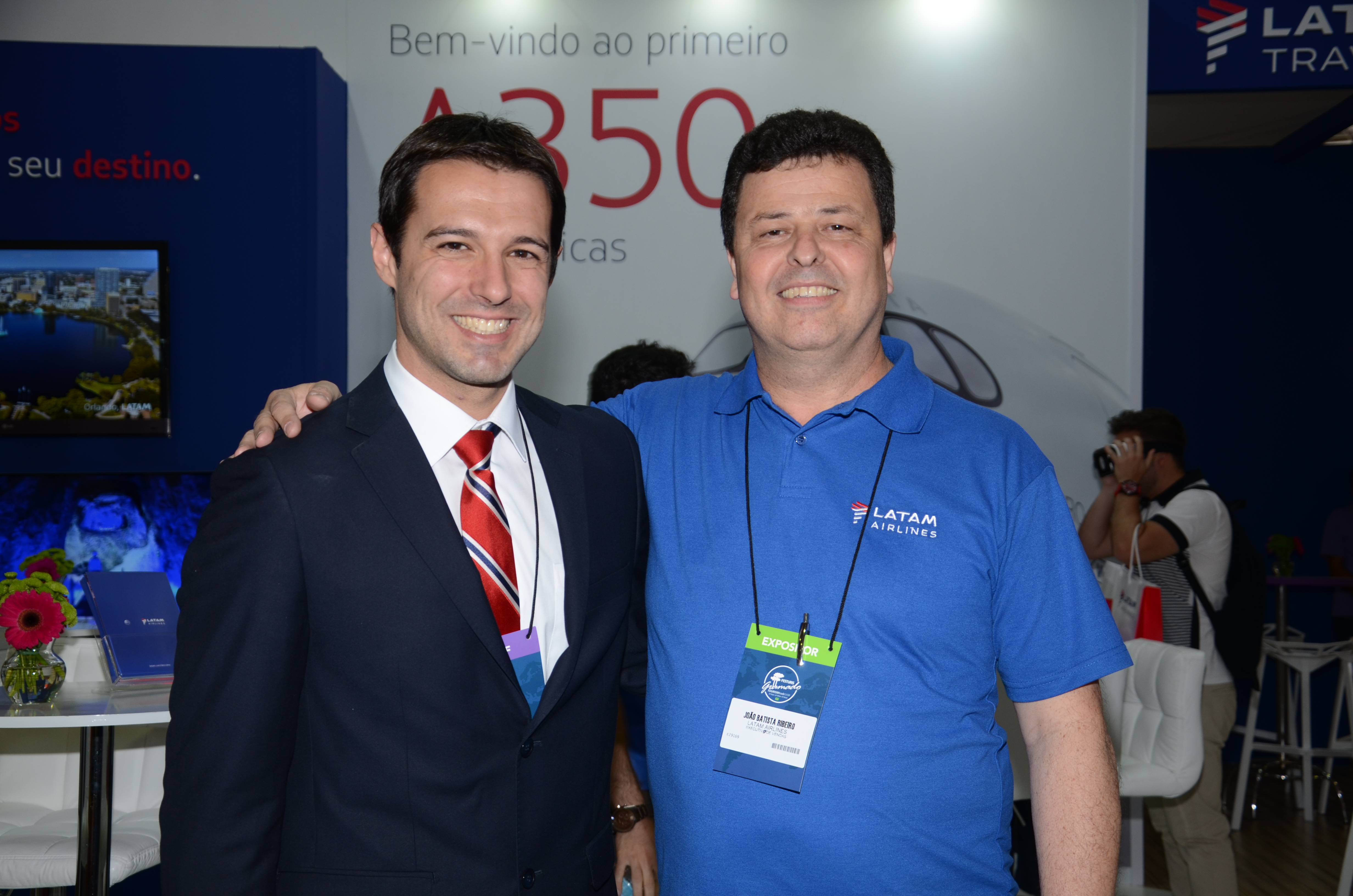 Eduardo Zorzanello, do Festuris, e João Batista Ribeiro, da LATAM