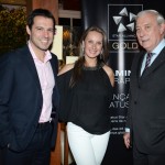 Eduardo Zorzanello e Juliana, do Festuris, e Ian Gillespie, da Avianca