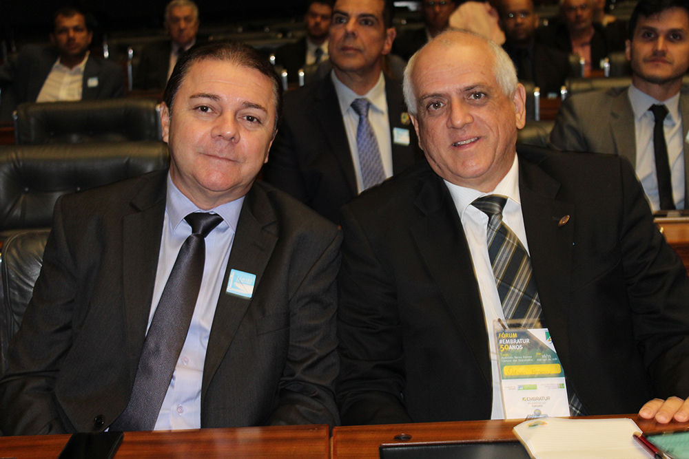 Eliseu Barros e Dilson Jatahy Fonseca, da ABIH
