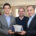 Fernando Del Cistia, Eduy de Azevedo, da CVC, com Emerson Cordova, da GJP