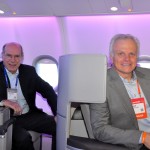 Fernando Pinto e David Neeleman, da TAP Portugal, aprovaram a nova cabine