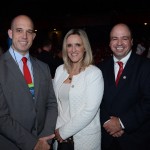 Frederico Pedreira, presidente da Avianca Brasil, Lucimar Reis e  Alex Savic, da United