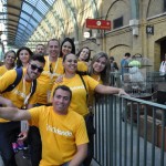 Grupo no Expresso de Hogwarts