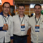 Helton Tambosi, Evandro Coradini, e Reginaldo Machado, da Fazzenda Park Hotel