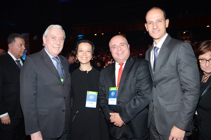 Ian Gillespie, Claudia Shishido, Leomar Amancio Marques e Rodrigo Napoli, da Avianca