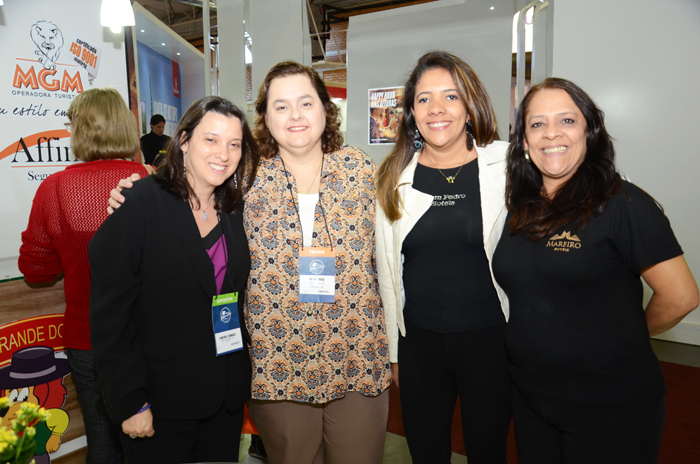 Jaqueline Rodrigues, da MGM, Maria Helena, do Hotel Diogo, Marisa Alves, do Dom Pedro, e Valdelice Oliveira, do Gran Mareiro Hotel