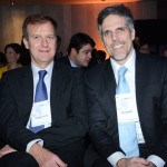 Jean-Marc Pouchol, da AirFrance KLM, e Paulo Kakinoff, da GOL
