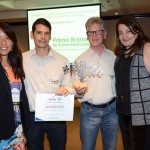 Jessica Kobayashi, do Senac, Jose Antonio Brugnera e Emiliano Brugnera, do Cambará Eco Hotel, e Magda Nassar, da Braztoa