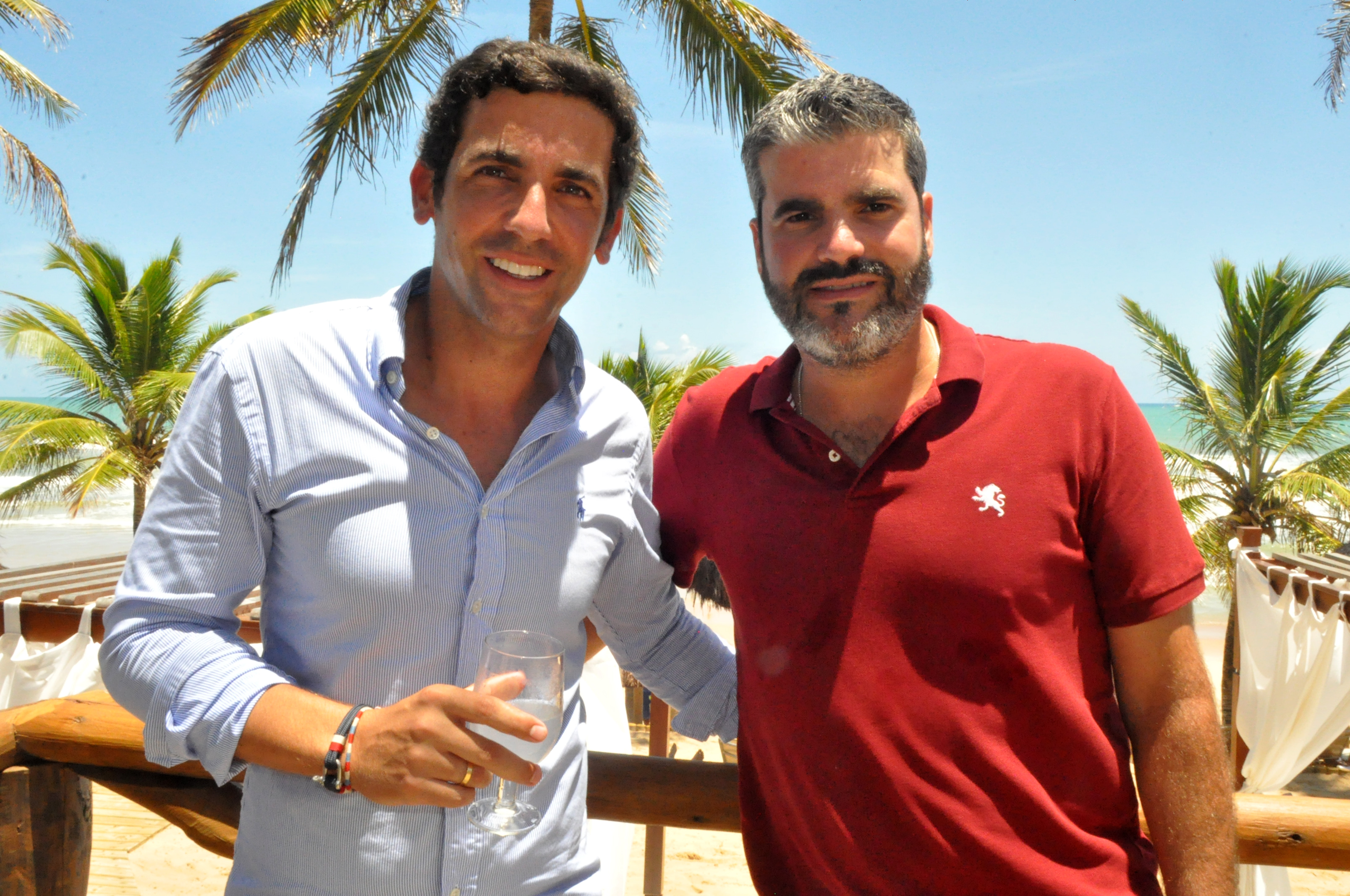 Jesus Zalvidea, diretor geral do Grand Palladium, e Jesús Sobrino, subdiretor geral do Palladium Hotel Group