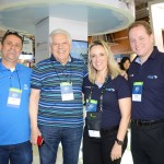 Josué Lima, da Prime Consolidadora, Eraldo Palmerini, do Grupo BRT, Lucimar Reis e Anthony Mota, da United Airlines