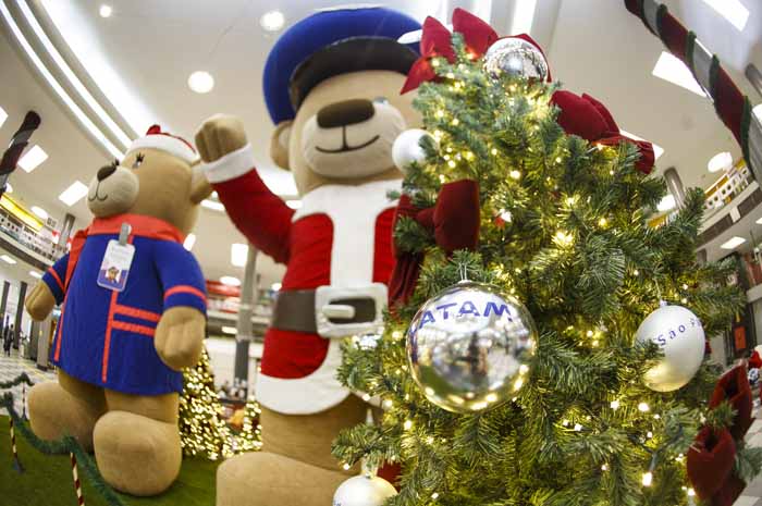 Decoração de Natal da Latam em Congonhas Decoração de Natal da Latam em Congonhas
