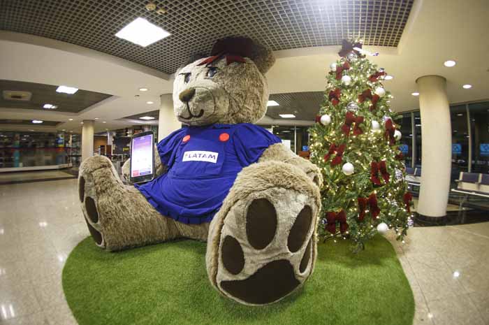 Decoração de Natal da Latam em Congonhas Decoração de Natal da Latam em Congonhas