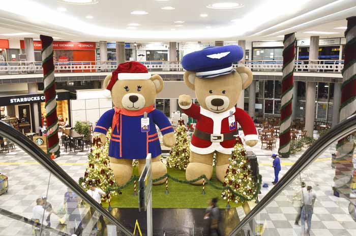Decoração de Natal da Latam em Congonhas Decoração de Natal da Latam em Congonhas