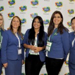 Loanna Lucenna, Rita Castelan, Lohanna Januth, Manuela Oliveira e Beatriz Arakaki, da Embratur