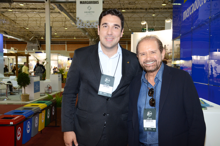Lucas Dócolas, do Hotel Saint Andrews, e Guilherme Paulus, da GJP