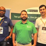 Luis Ramos, da Unidas, Robson Oliveira e Cleber Galvão, da Enterprise Holdings