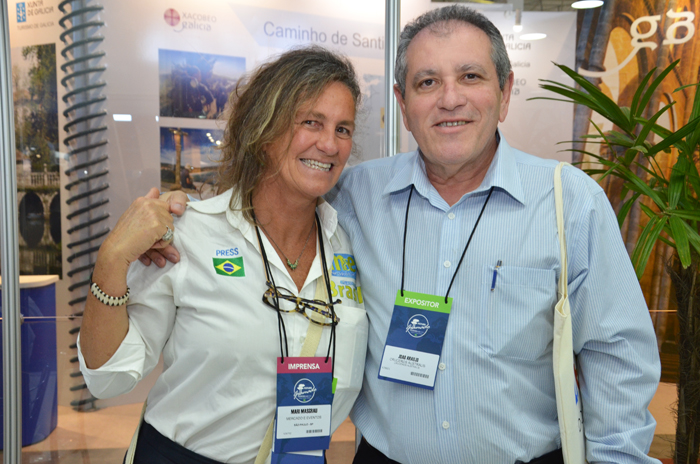MAri Masgrau, do M&E, e João Araujo, do Cruceros Australis