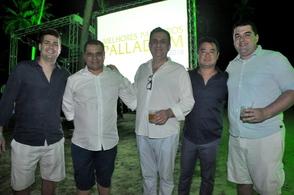 Marcius Feijó, da Abreu Online, Daniel Firmino, da Flytour, Cleyton Armelin, da CVC, Renato Kido, da Visual, e Humberto Capelim, da Azul Viagens