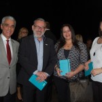 Marcos Balsamão, da Abav-SP, Clovis Casemiro, da IGLTA, Rafaela Brown, do Visit Florida, e Lizandra Pajak, da Aviareps