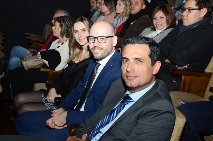 Mariana Trevizan, Christian Marranghello e Carlos Antunes, da Etihad Airways