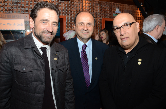 Milton Zuanazzi, presidente da SBTur, João Alfredo de Castilhos, e Victor Hugo, Secretário de Turismo do Rio Grande do Sul