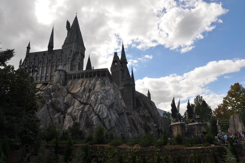 O imponente Castelo de Hogwarts
