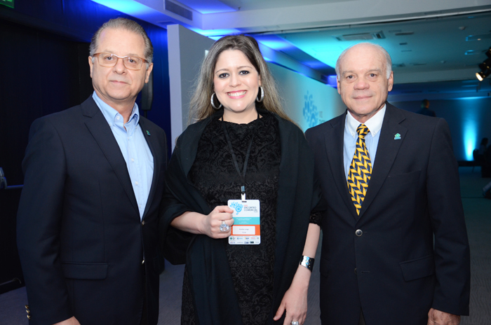 Orlando de Souza, Anelise Longo, e Manoel da Gama, do Fohb Orlando de Souza, Anelise Longo, e Manoel da Gama, do Fohb