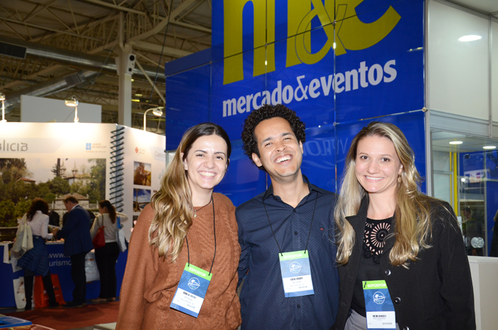 Renata Toffoli e Lucas Xavier, da Setur-MG, e Cinthia Marques, do MTur
